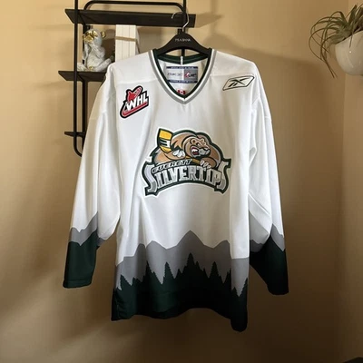 CAMISETA COSIDA EVERETT SILVERTIPS REEBOK BLANCO WHL HOCKEY TALLA ADULTO L Foto 1 de 4