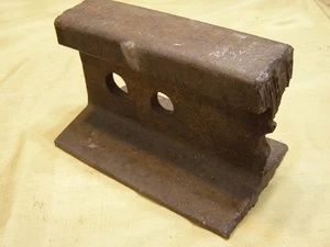Vintage 19 Lb Railroad 8-1/2" Track Rail Repurpose Blacksmith Forge Anvil 5.5" T - Picture 1 of 6