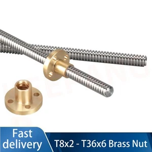 T8-T36 Brass Nut for Trapezoidal Stainless Threaded Rod Trapezoidal Lead Screw - Picture 1 of 8