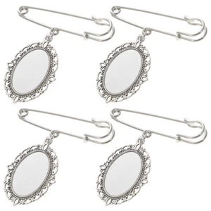 4 Stck. Abschluss Brosche Anstecknadel Hochzeit Blumenstrauß Foto Charms Abschlussabzeichen Neu - Bild 1 von 12