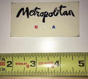 Metropolitan Skateboard Wheels Sticker Vintage Nos 90's East Coast SF NYC - Picture 1 of 1