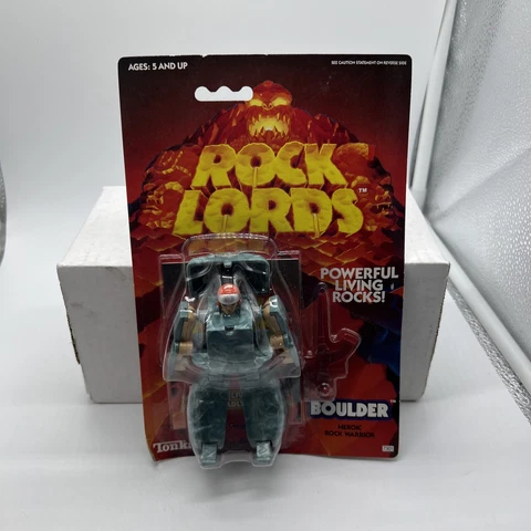 Boulder SEALED Rock Lords 1986 Tonka Vintage Action Figure Cover