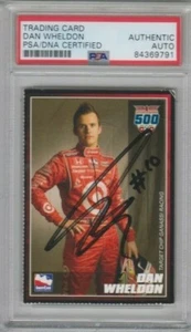 Indianapolis 500 Winner DAN WHELDON Signed Indy Auto Race 2007 IMS Card PSA/DNA - Picture 1 of 2