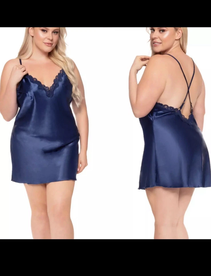 Lencería satinada pure romance Dreamgirl, nueva, embalaje sin cordones venta al por menor $59 Foto 1 de 1