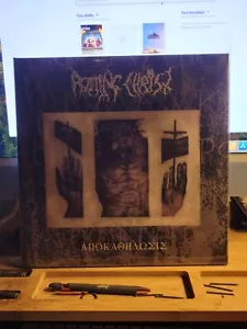 Rotting Christ Αποκαθήλωσις Gold/Translucent Green LP Nuclear War Now ltd to 100 - Picture 1 of 9
