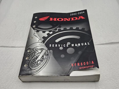 Honda Interceptor VFR800/A 2004 2003 2002 manual de reparación de taller de servicio - leer Foto 1 de 4