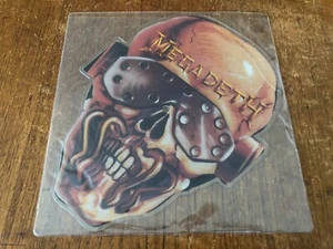 MEGADETH Wake Up Dead/Black Friday 7" SHAPED PICTURE DISC Vinyl Single 1986 RARE - Picture 1 of 2