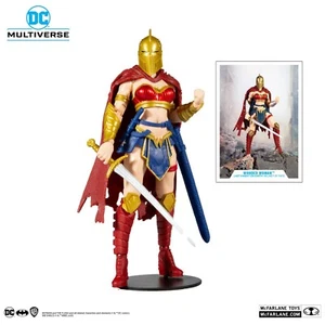 WONDER WOMAN WITH HELMET FIGURINE LAST KNIGHT ON EARTH McFARLANE TOYS 18 CM - Imagen 1 de 10