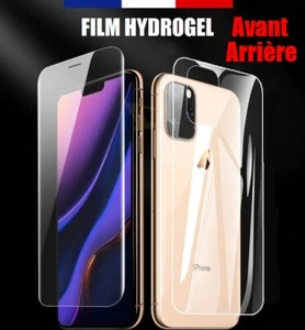 Film Hydrogel AVANT ARRIÈRE iPhone 16 15 14 13 12 Mini 11 Pro SE XR XS Max X 8 7 - Zdjęcie 1 z 11