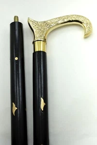 Walking Sticks FYNJREX Derby Canes with Brass Handle - Affordable Gift Wood - Picture 1 of 4