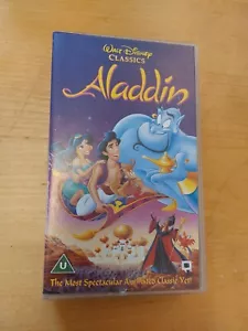 Aladdin - Walt Disney Classics video PAL/VHS, D216622, 1994 - Picture 1 of 3