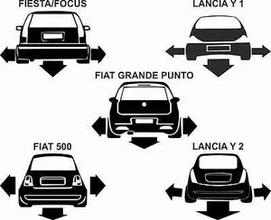 ADESIVI AUTO TUNING 500 PUNTO FIESTA LANCIA Y  (COPPIA) - Picture 1 of 1