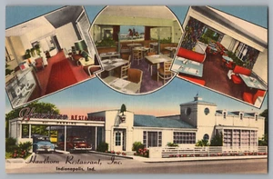 Postcard Multi View Hawthorn Restaurant, Indianapolis, Indiana - Picture 1 of 2