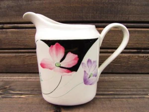 Purple Poppies by Mikasa Creamer Tempo Eighty Purple & Pink Flowers b179 - Picture 1 of 3