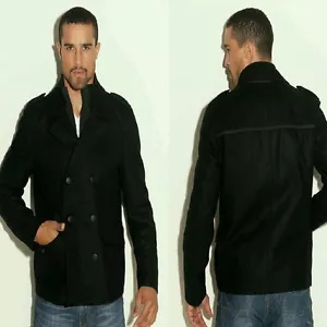 GUESS Men Wool Coat jacket - Picture 1 of 5