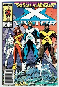 X Factor #26 Marvel 1987 VF+ The Fall of the Mutants + RARE Newsstand Edition - Picture 1 of 2