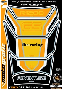 TB010Y , MOTOGRAFIX - Tankpad , Tankprotektor für BMW GS R1200 , 3 D Gel - Picture 1 of 1