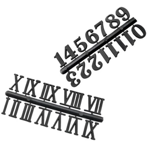 2 Sets Numerals Card Numbers for Handmade Clock Black Kit - Zdjęcie 1 z 12