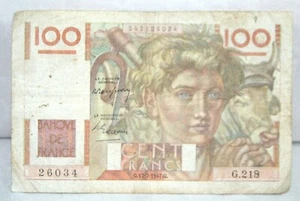 BILLETE FRANCIA 100 FRANCOS Q.17-7-1947.Q. P 128b - Imagen 1 de 2