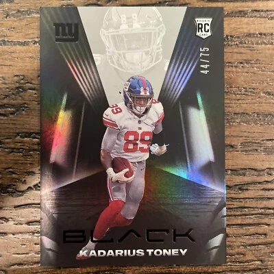 2021 Panini Black - KADARIUS TONEY - Silver Parallel #'d 34/75 Giants & Chiefs - Image 1 of 3