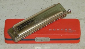 Vintage Hohner 64 Chromonica Armonica 4 Ottave Cromatiche Professionale Germania - Foto 1 di 22