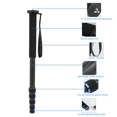 C-222 Carbon Fiber Portable Outdoor Telescopic Monopod Tripod Mountaineerin UT - Image 1 of 4