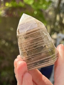 Garden / Lodolite Quartz Phantom Included Point Brazilian AAA+ 129g 3 - Picture 1 of 13