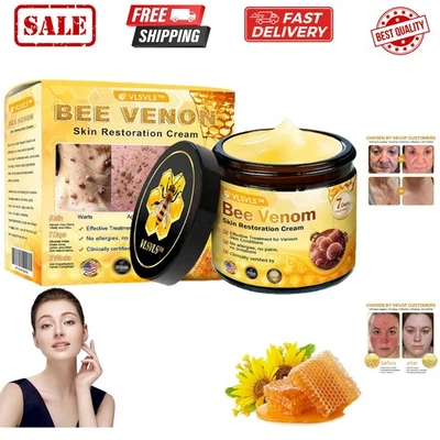 VLSVLS Crema Restauradora de Piel Veneno de Abeja - Crema Hidratante 3 en 1 para Todo Tipo de Piel Foto 1 de 4
