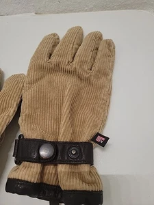 Polo Ralph Lauren Men's Gloves Sportsman Utility Corduroy Insulated Tan - Picture 1 of 14