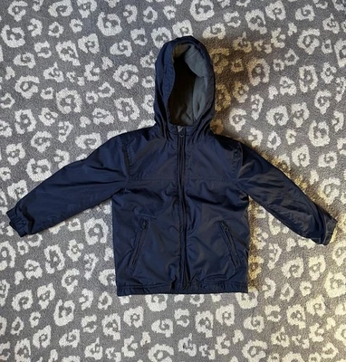 Small Gap Kids Boys Lightweight fleece Lined Full Zip Hooded Windbreaker  - Image 1 of 4