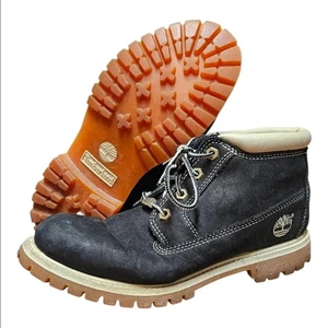 Timberland Stiefeletten schwarz Nubukleder wasserdicht Schnürung Damengröße 8,5 - Bild 1 von 6