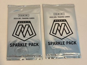 (2) Brandneu SEALED 2024 Panini Mosaic NFL Football Sparkle Packs - Bild 1 von 2