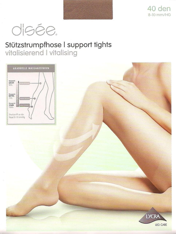 VITALISIEREND  Stützstrumpfhose, 40den, 8-10 mm/Hg, div.Fbn.+Gr.  *disee* - Bild 1 von 1