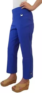 Rafaella Womens Comfort Stretch Pull-On Dressy Capri Pants-Dazzling Blue-Size 6 - Picture 1 of 1