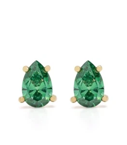 New in Gift Box SWAROVSKI Brand 5639120 Gold Green Pear Cut Crystal Earrings - Picture 1 of 3