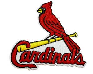 St. Louis Cardinals MLB Team Logo Embroidered 3in Iron / Sew-On Patch - Picture 1 of 3