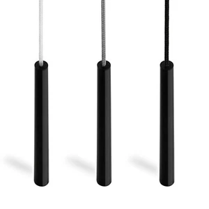 Maniglia e connettore stringa cavo estraibile, design leggero stile penna. Jet Black. - Foto 1 di 26