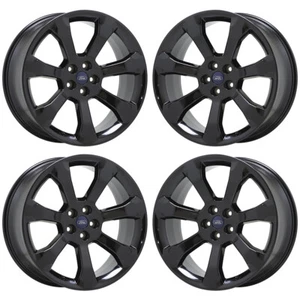 21" Ford Explorer ST Gloss Black wheels rims Factory OEM set 10271 EXCHANGE - Picture 1 of 8