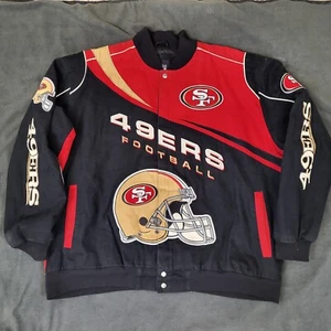 4XL GIII NFL 49ers San Francisco Bomber Jacket Men's - Picture 1 of 19