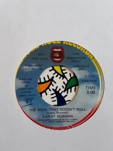 LARRY NORMAN-The Rock That Doesn't Roll/ Diamonds-One Way 7" 45 1976 Christian - Picture 1 of 2