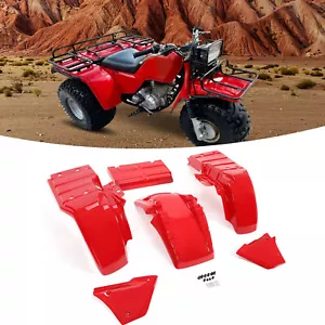 NEW FOR HONDA ATC250ES BIG RED 1985-1987 COMPLETE PLASTIC FENDER KIT - Picture 1 of 16