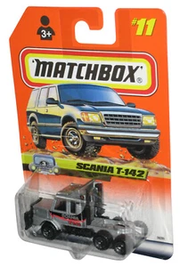 Matchbox Scania T-142 (1998) Mattel Silver & Black Toy Truck #11 - Picture 1 of 1