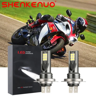 Cantidad 2 H7 LED Faros Bombillas Lámpara 6000K CG Para Yamaha YZF R1 2007-2011 2012 NUEVO Foto 1 de 4