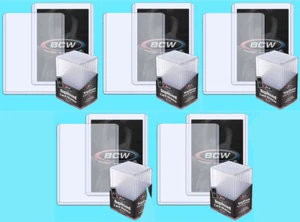 50 BCW 168pt THICK TOPLOADERS Trading Card Holder Sports Topload Rigid 4.25mm - Picture 1 of 3