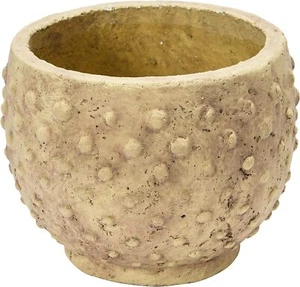 Round Terra cotta Hobnail Planter with Distressed Finish 9 1/4 " Round x 7 - Picture 1 of 6