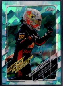 2021 Topps Chrome Sapphire Formula 1 F1 Max Verstappen #167 AQUA /99 - Picture 1 of 2