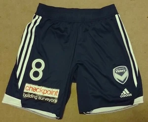 Melbourne Victory Besart Berisha Match Worn/Issue Shorts 2014 season Medium/34 - Picture 1 of 6