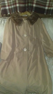 Kaskmiracle Wellington Fashions Fur Collar Button Up Women Faux Cashmere Coat... - Picture 1 of 9