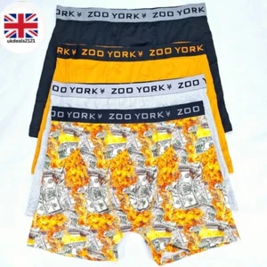 Zoo York Mens Boxer Briefs XL 4 Pairs Tagless Contoured Pouch Stretch Comfort  - Picture 1 of 12