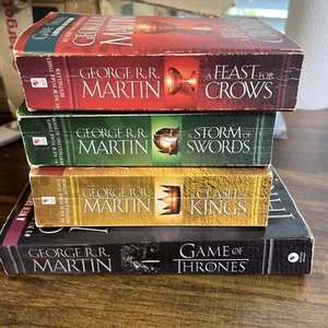 Song of Ice and Fire Series : A Game of Thrones Set : Books 1 - 4 Paperback GRRM - Picture 1 of 5